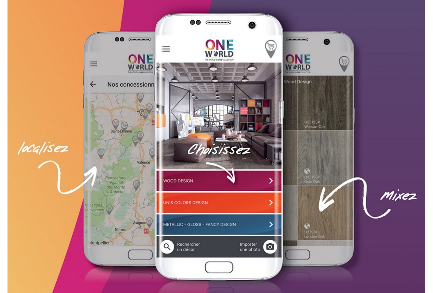 Avec la nouvelle application One World de Swiss Krono, ayez, partout, l’inspiration au bougt des doigts !