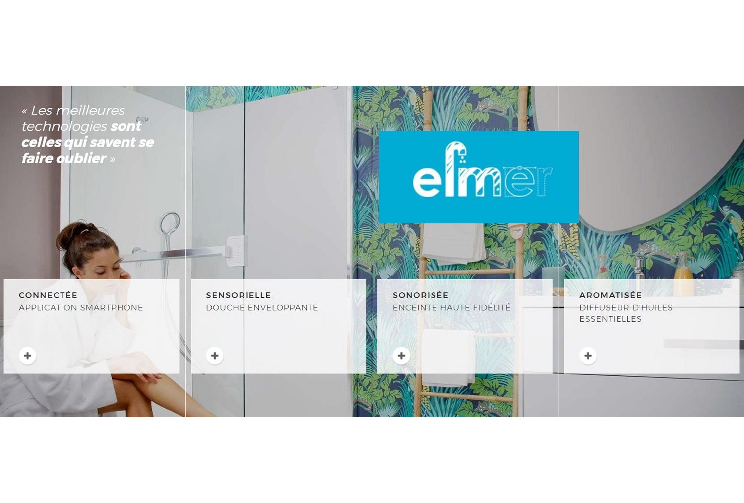 La nouvelle douche à la française ELMER exposera au salon IDEOBAIN