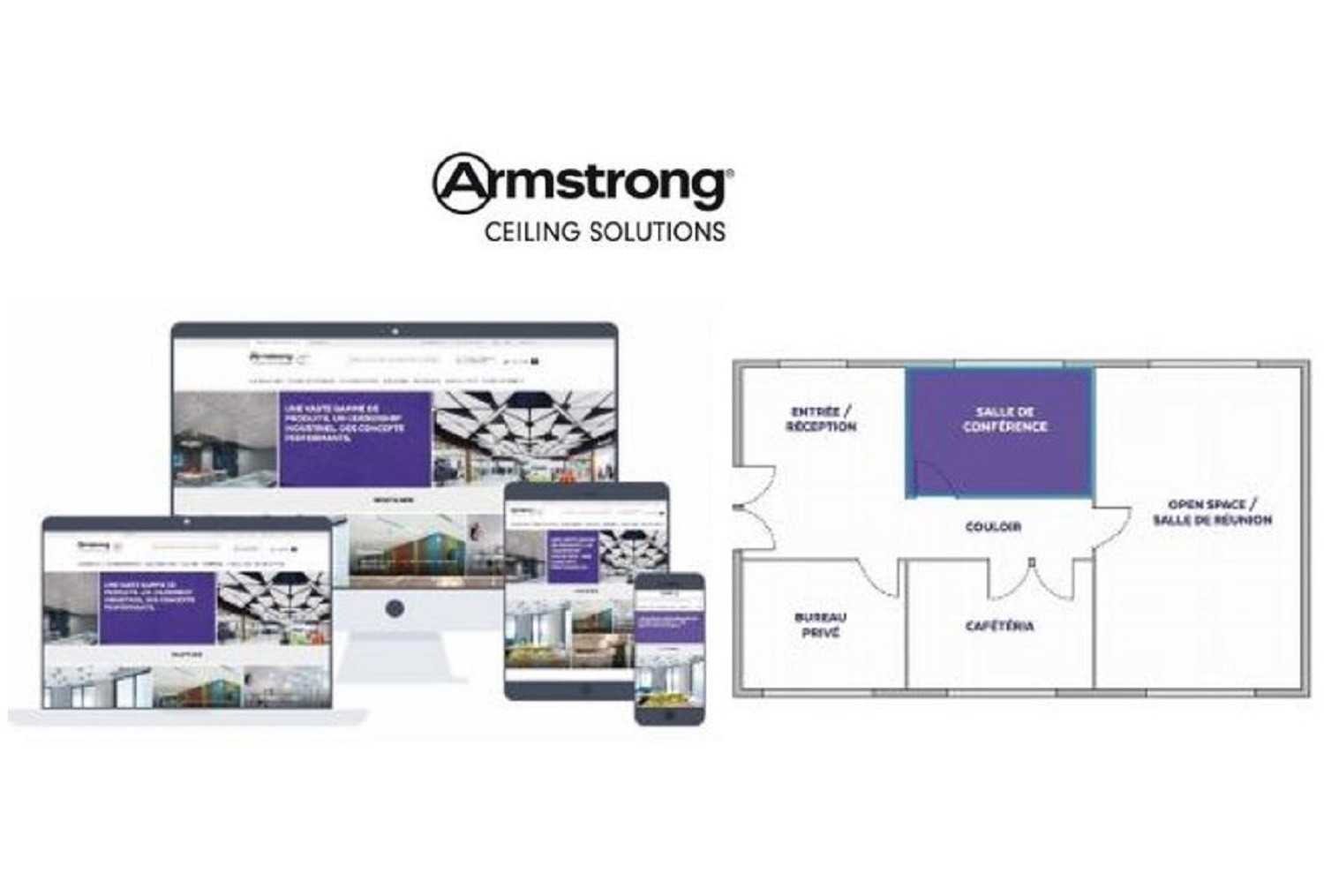 WWW.ARMSTRONGPLAFONDS.FR : UN SITE INTERNET RELOOKÉ POUR RÉPONDRE EN QUELQUES CLICS À CHAQUE PROFESSIONNEL