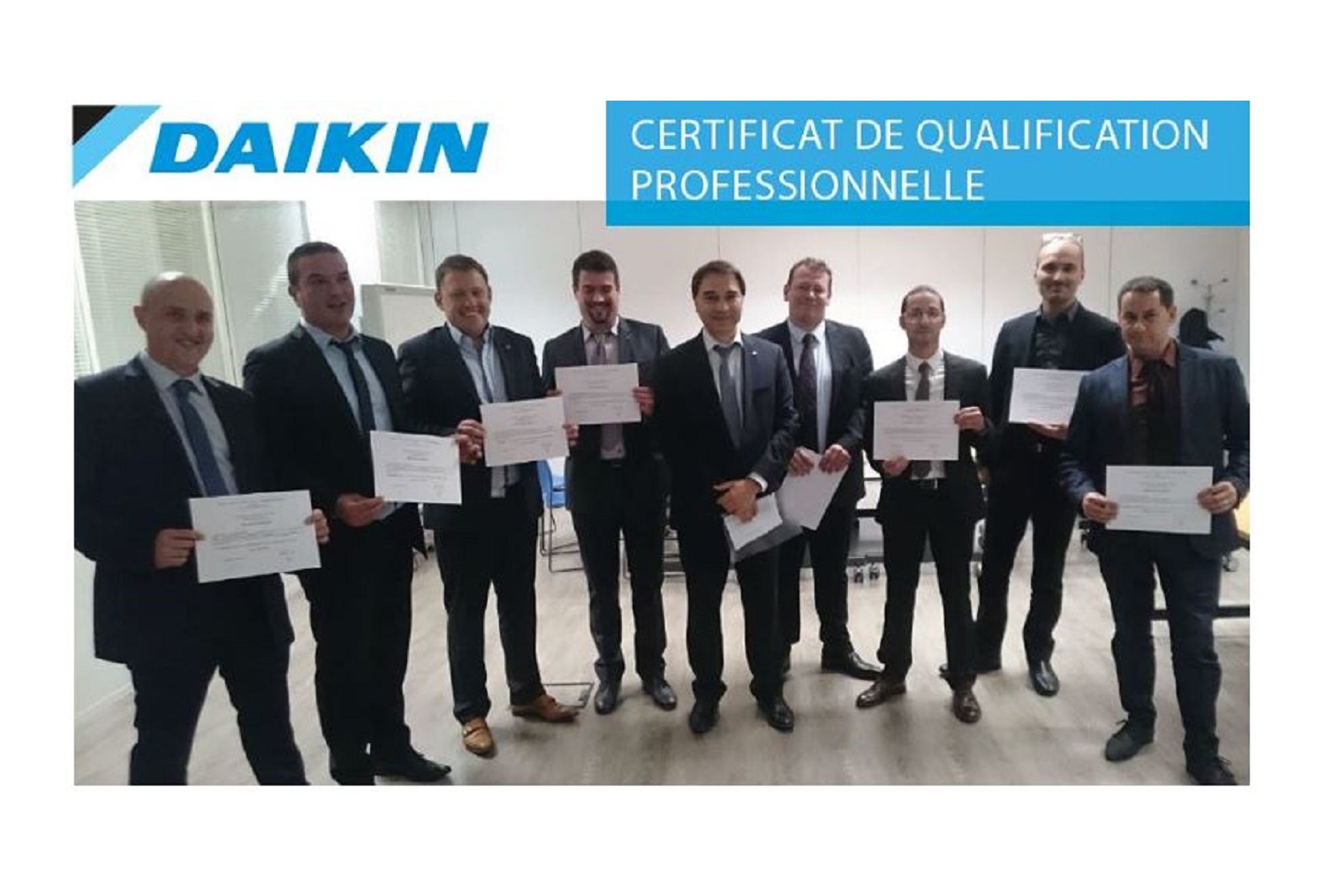 DAIKIN France déploie son propre programme de Certificat de Qualification Professionnelle