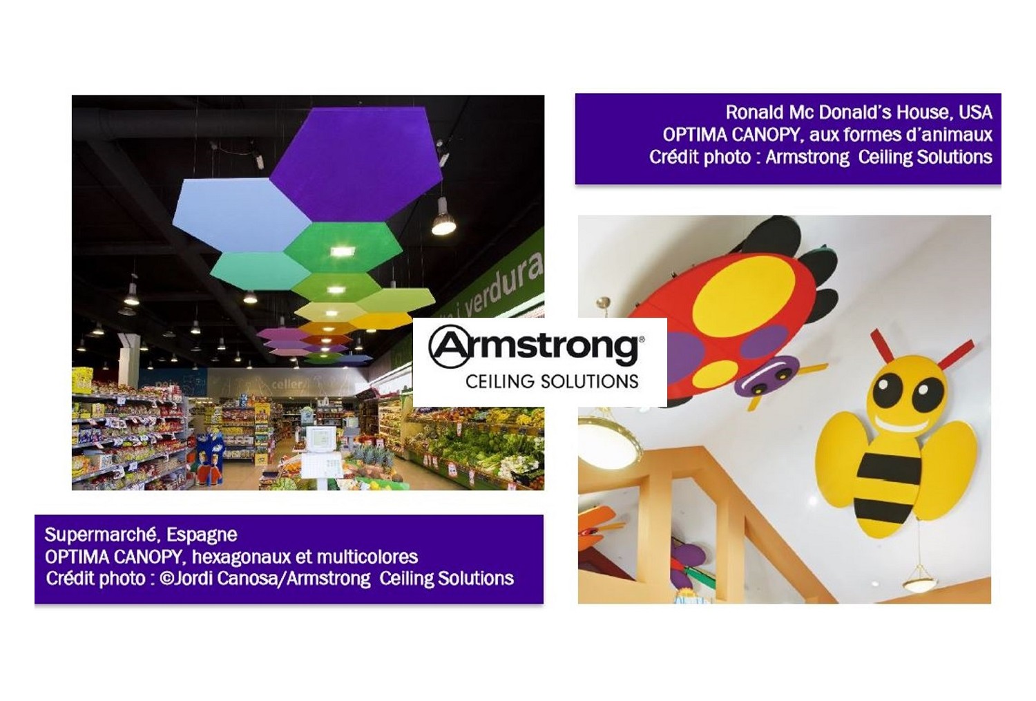 ARMSTRONG, SEUL FABRICANT DE PLAFONDS À POSSÉDER UN BUREAU D’ÉTUDES INTERNE POUR LA RÉALISATION DE PROJETS 100 % PERSONNALISÉS