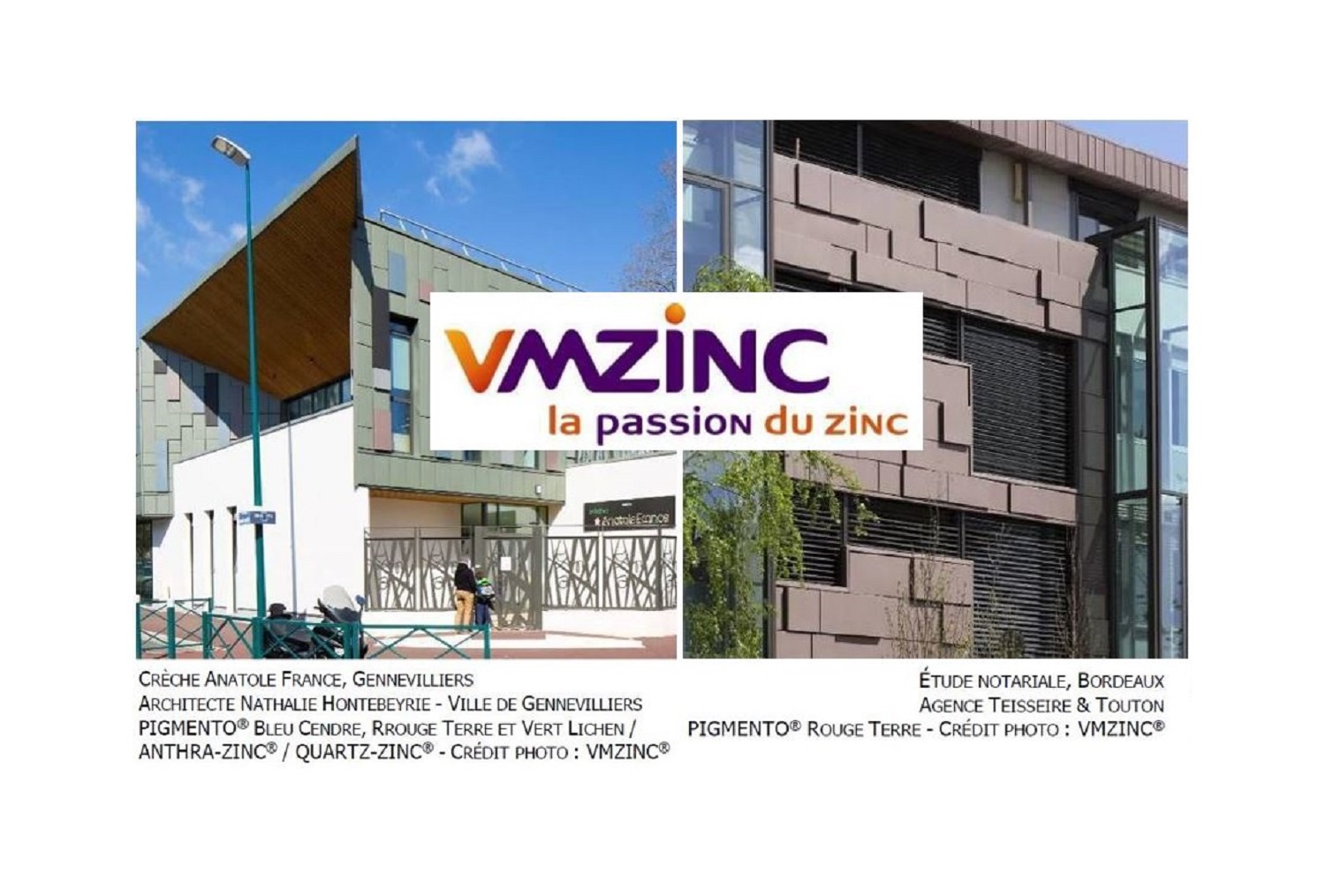 LES FAÇADES JOUENT LA 3D AVEC VMZ MOZAÏK RELIEF DE VMZINC®