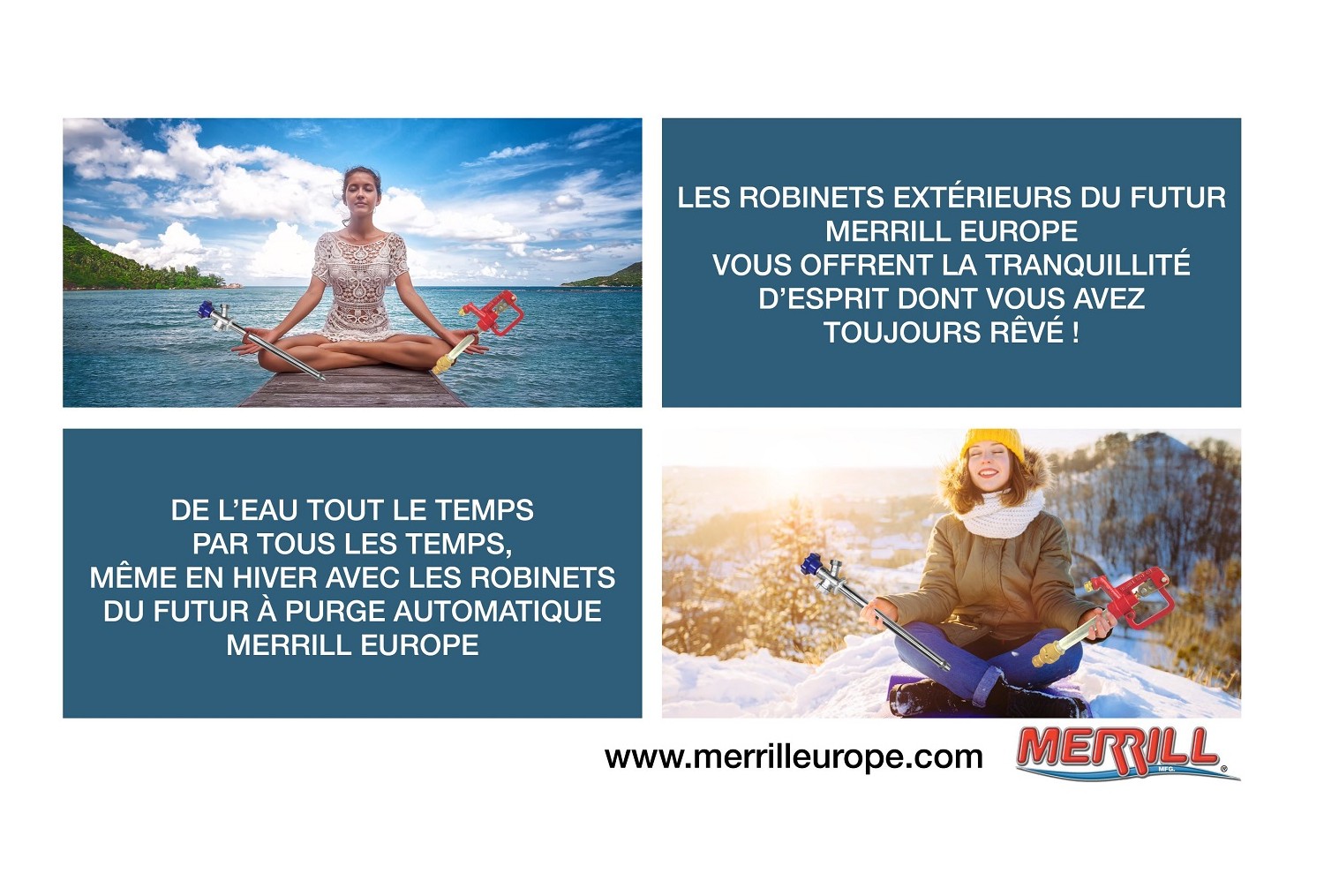 Robinets merrill : Les robinets extérieurs pour un hiver tranquille
