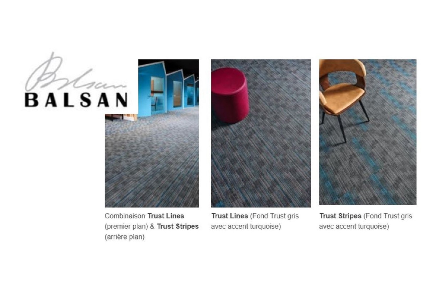 Trust, une dalle design et graphique signée Balsan