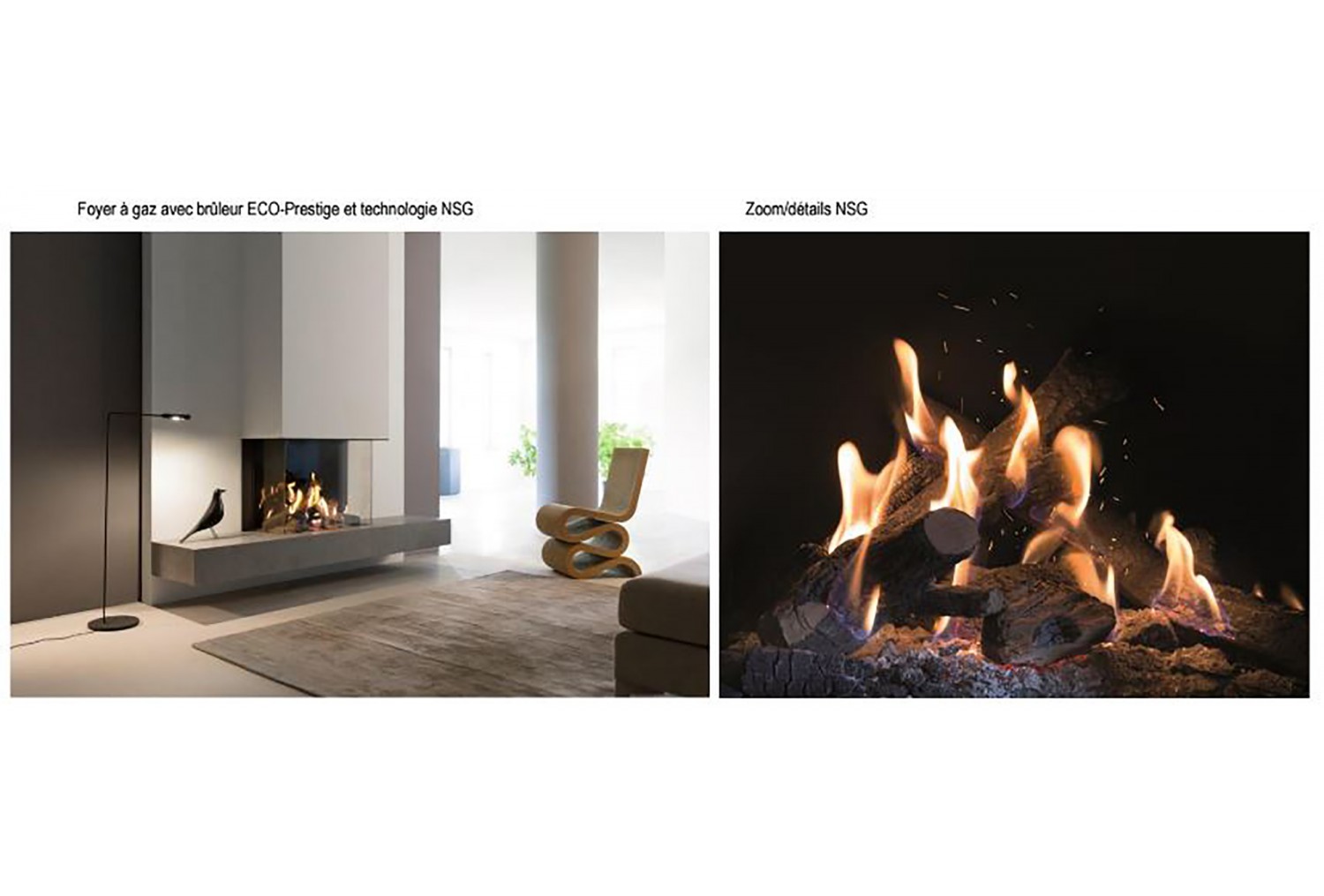 Kalfire invente le premier foyer à gaz avec de vraies étincelles. Une nouveauté mondiale.