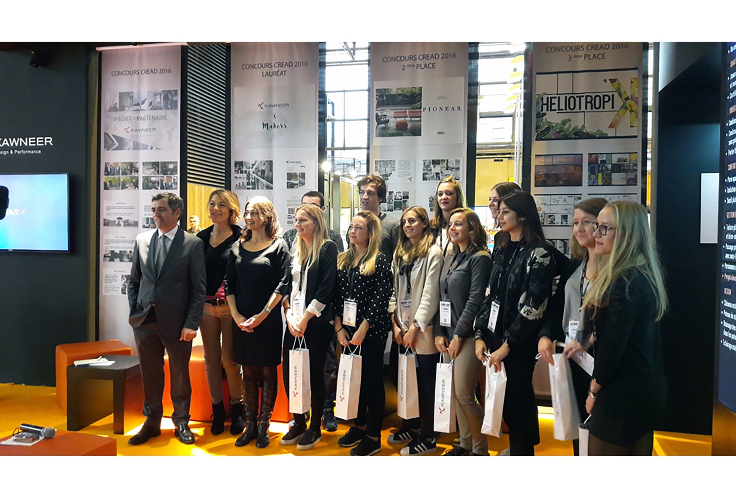 11 étudiants de l’institut CRÉAD lauréats du concours organisé par KAWNEER